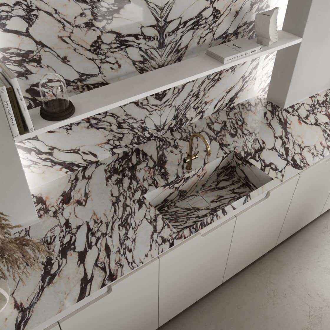 Carreau Céramique Décor Cerf – Dosseret Cuisine/salle De Bain, FlekmanArt, Brillant